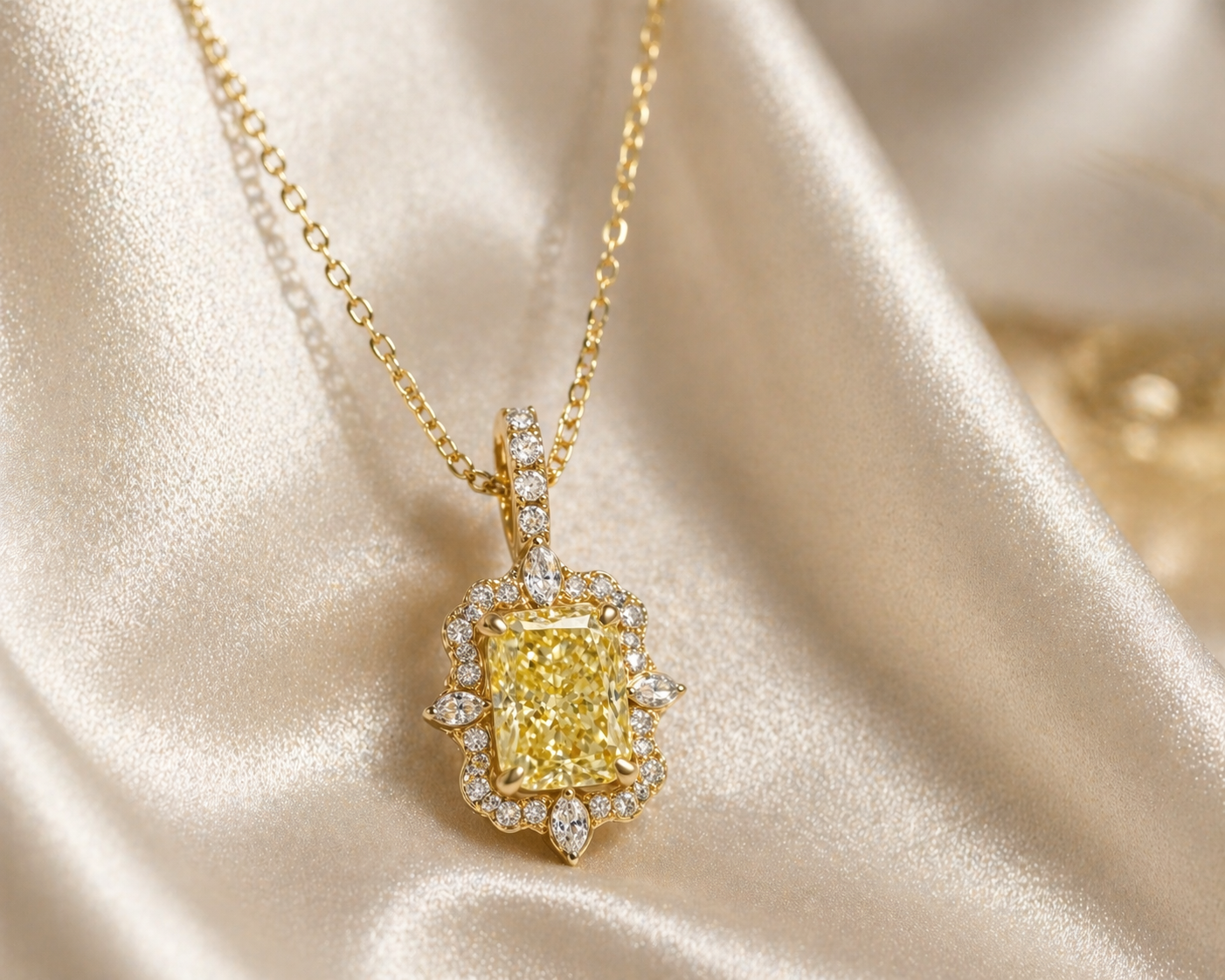 Gold necklace fine jewelry